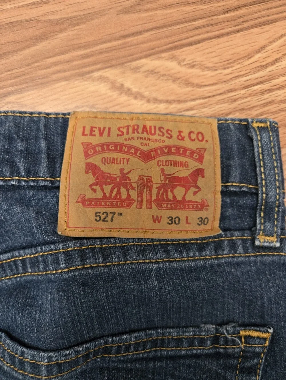 Men's Vintage Levi's  Bootcut Jeans - Dark Blue